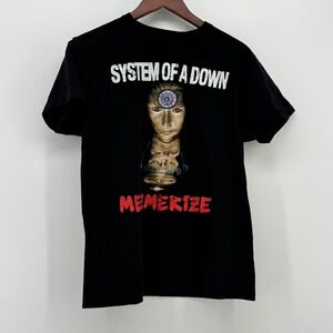 System of a Down‎ Mezmerize Black Graphic Band T-Shirt Mens Medium Nu Metal Rock
